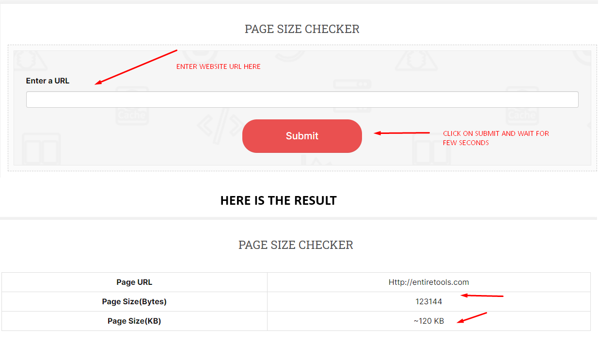 PAGE SIZE CHECKER TOOL